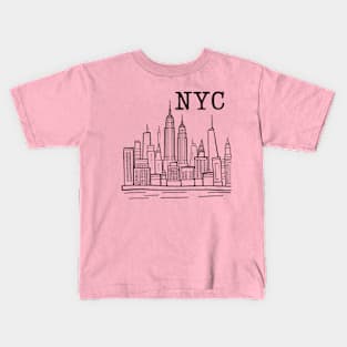 nyc doodle art 2024 pt3 Kids T-Shirt